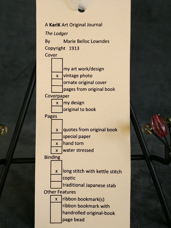 Lodger - paper bookmark