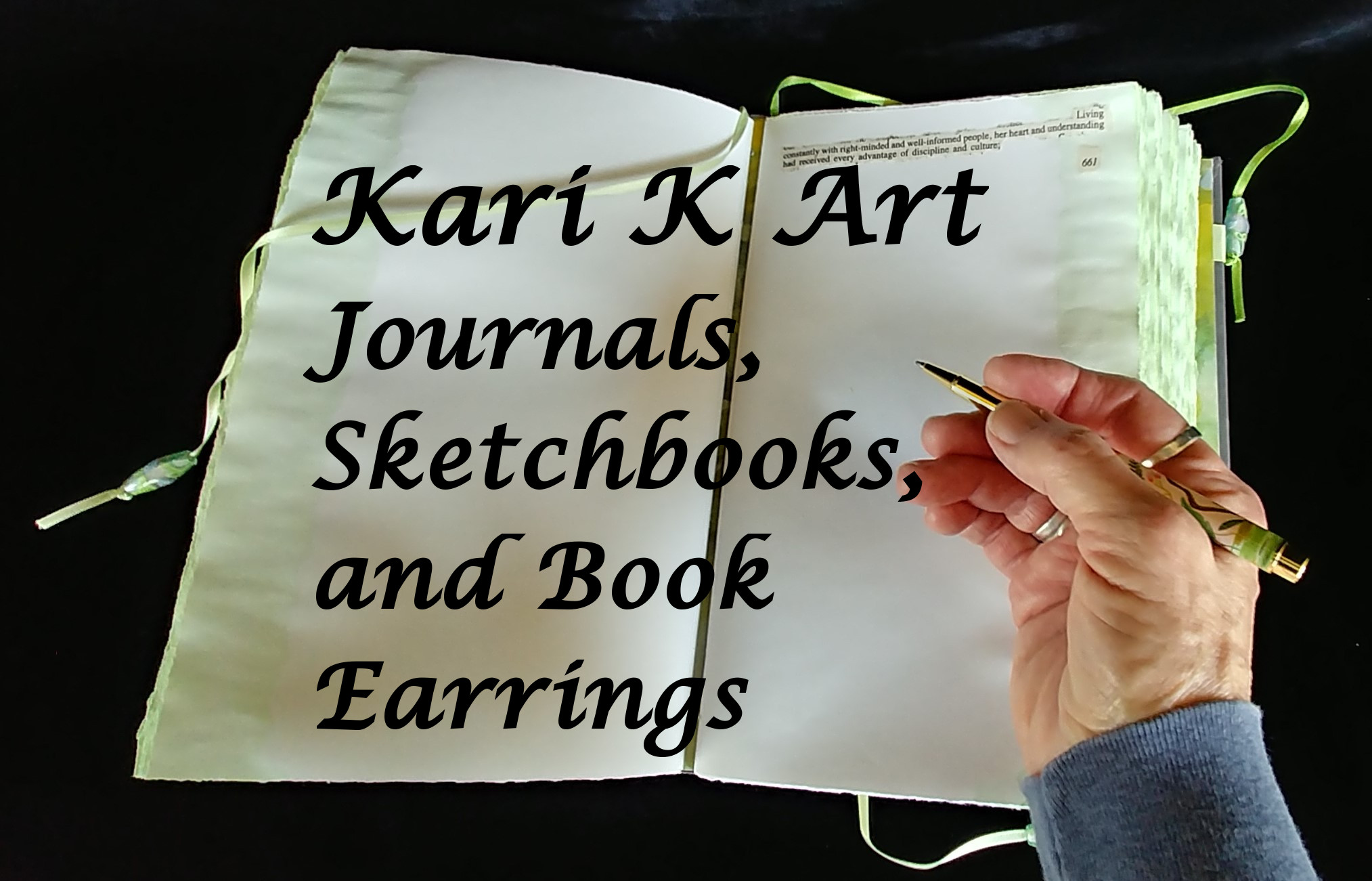 Journals, sketchbooks, book
                              earrings